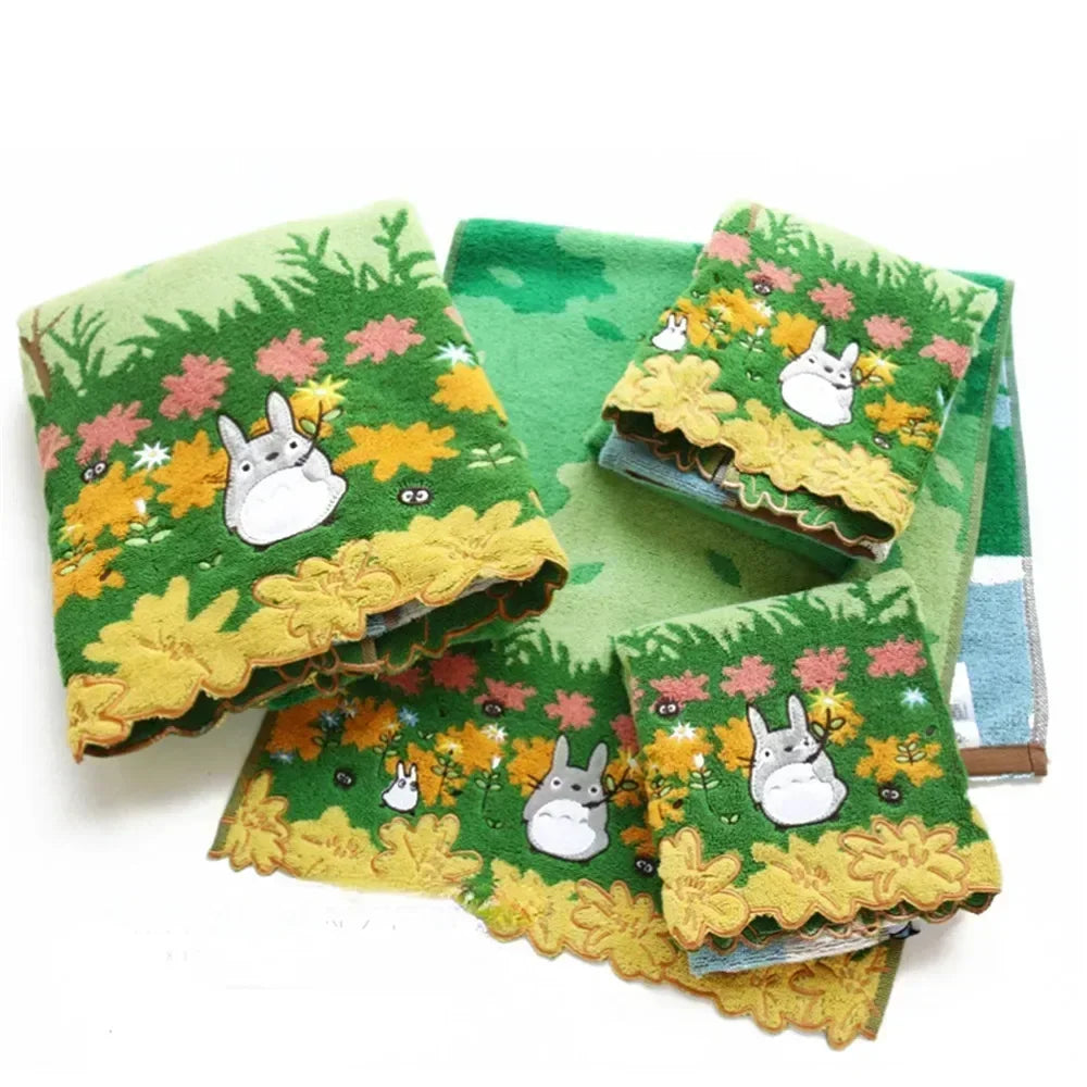 Niedliche 100 % Baumwolle Stickerei Cartoon Handtücher Badezimmer Handtuch Batrh für Kinder Erwachsene Strand