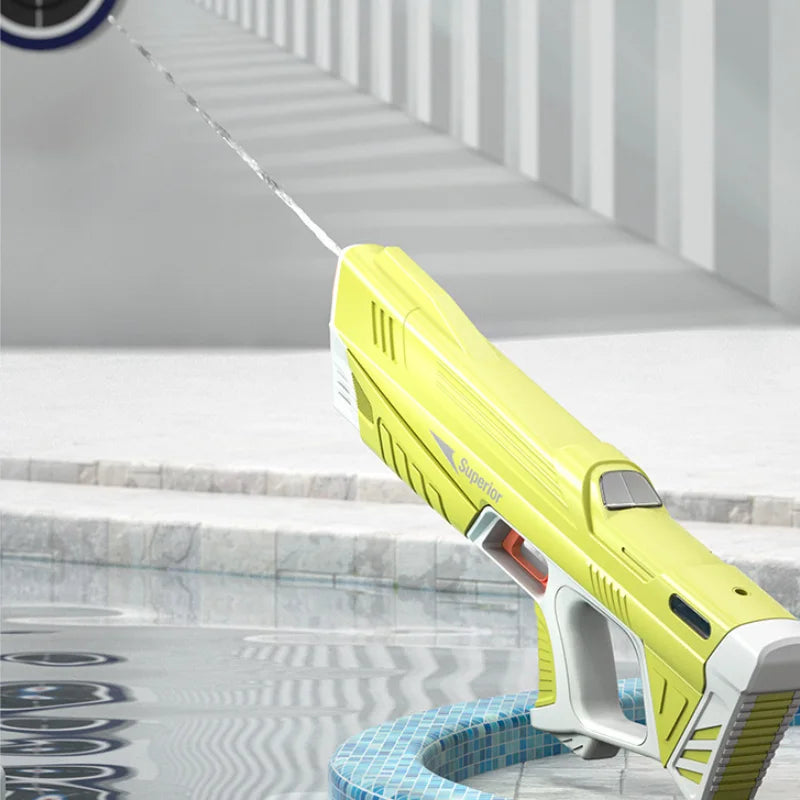 43 cm Vollautomatische elektrische Wasserpistole – Tragbares Spielzeug für Kinder – Sommer, Strand, Outdoor-Kämpfe – Fantasie-Spielzeug für Jungen und Kinder