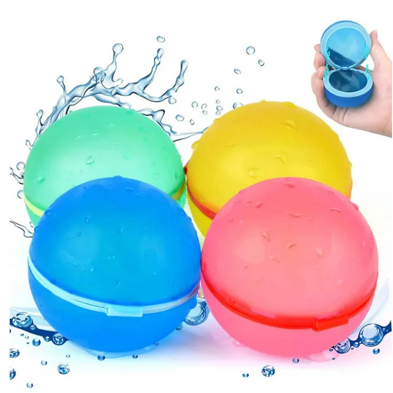 Wiederverwendbare magnetische Wasserballons – Nachfüllbare Wasserbomben – Schnell befüllbar und selbstverschließend – Spritzbälle für Kinder – Ideal für Schwimmbad und Wasserspiele