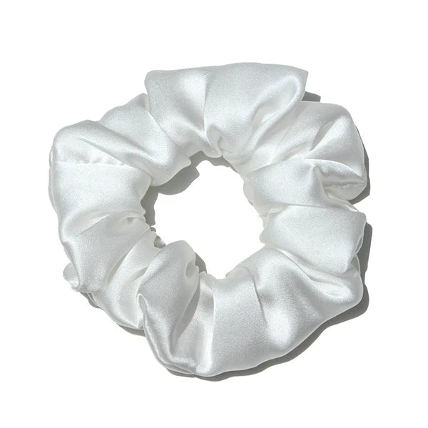 100 % reine Maulbeerseide – Große Haargummis – Haargummibänder – Elastische Zopfgummis für Frauen und Mädchen – 19 Momme – 3,5 cm