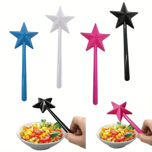 Nachfüllbarer Zauberstab in Sternform – Tragbares Salz- und Pfefferstreuer-Set – Küchen-, Koch- und Grillzubehör – Halloween-Partygeschenk