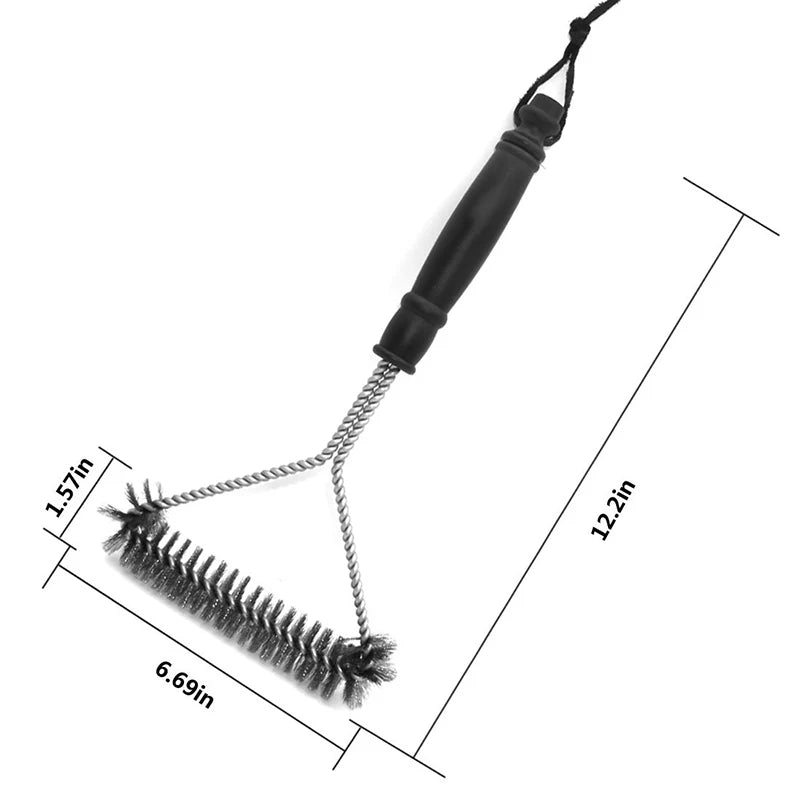 Grillreinigungsbürste – BBQ-Zubehör – Edelstahlborsten – Antihaft-Reinigungsbürste – Grillzubehör