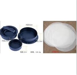 Burgerpresse, antihaftbeschichtet, Hamburger-Patty-Maker mit Wachspapier, Aluminium-Burger-Maker für Grill und Küche