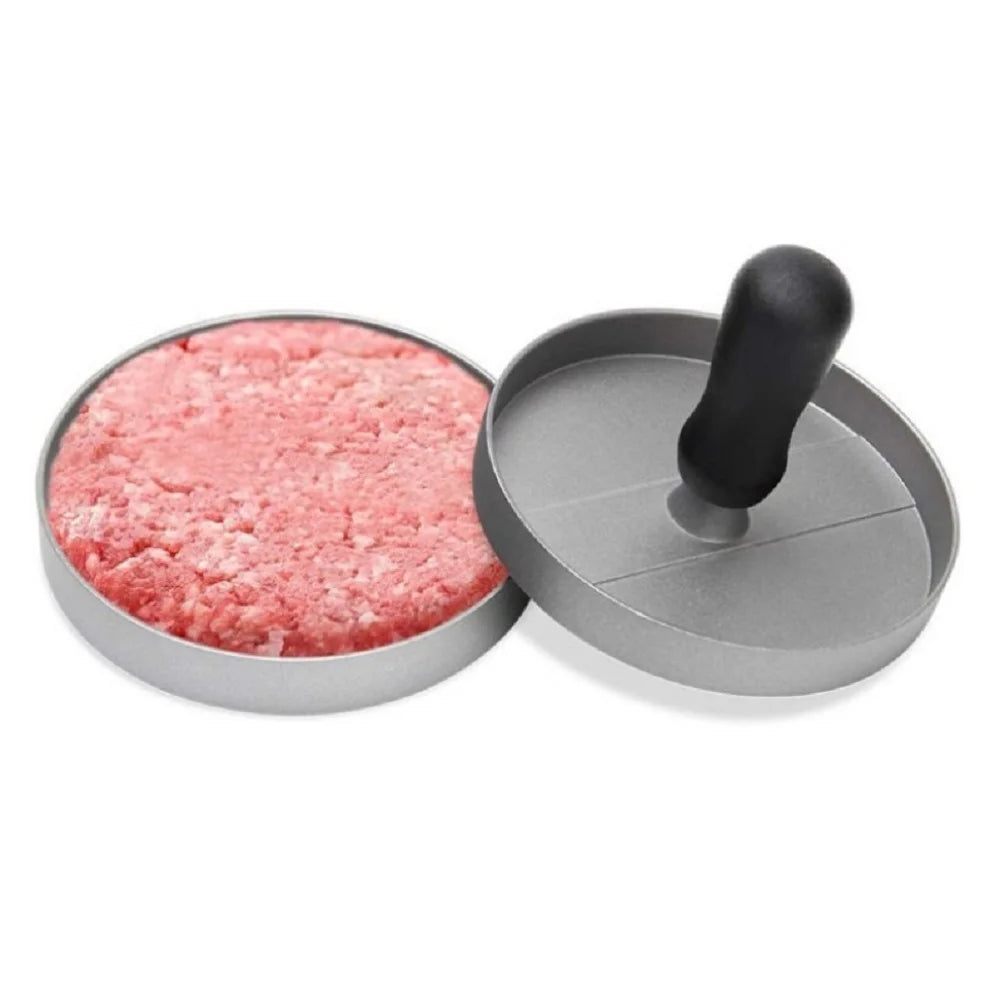 Burgerpresse, antihaftbeschichtet, Hamburger-Patty-Maker mit Wachspapier, Aluminium-Burger-Maker für Grill und Küche