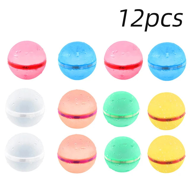 Wiederverwendbare magnetische Wasserballons – Nachfüllbare Wasserbomben – Schnell befüllbar und selbstverschließend – Spritzbälle für Kinder – Ideal für Schwimmbad und Wasserspiele