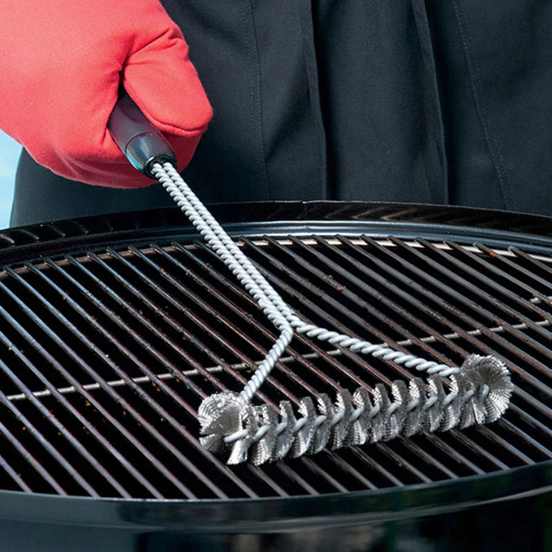 Grillreinigungsbürste – BBQ-Zubehör – Edelstahlborsten – Antihaft-Reinigungsbürste – Grillzubehör