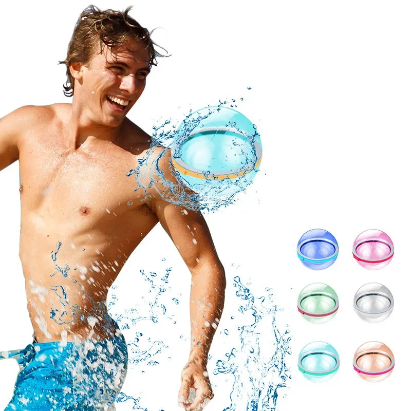 Wiederverwendbare magnetische Wasserballons – Nachfüllbare Wasserbomben – Schnell befüllbar und selbstverschließend – Spritzbälle für Kinder – Ideal für Schwimmbad und Wasserspiele