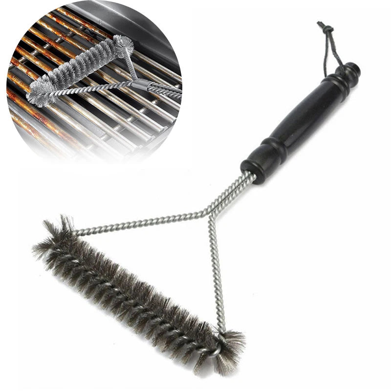 Grillreinigungsbürste – BBQ-Zubehör – Edelstahlborsten – Antihaft-Reinigungsbürste – Grillzubehör